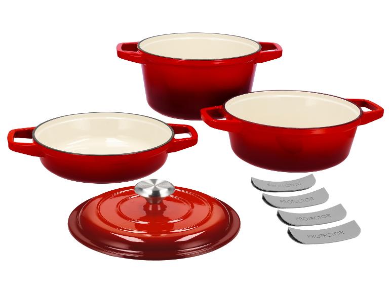 SILVERCREST Premium-Gusseisentopf-Set Ø 23 cm